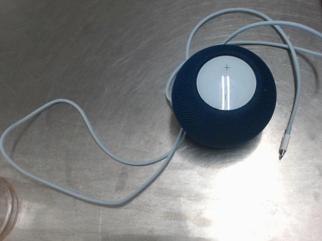 Homepod mini bleu avec fils