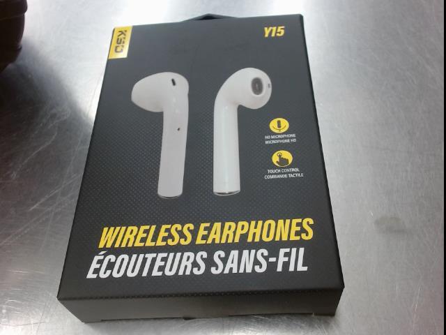 Ecouteur sans fil earbud blanc