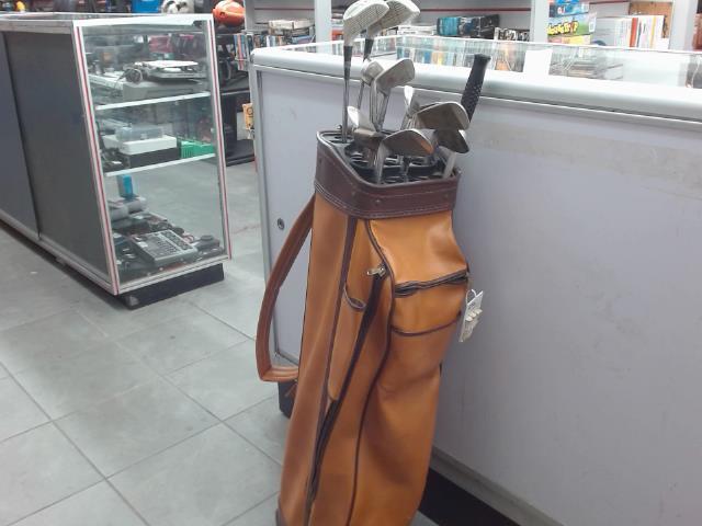 Set de baton golf ds sac brun (ja)