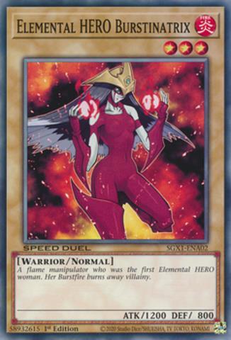 Yu-gi-oh elemental hero burstinatrix