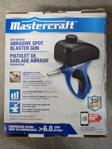 Abrasive spot blaster gun