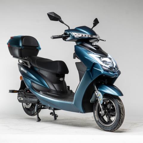 Scooter electrique bleu