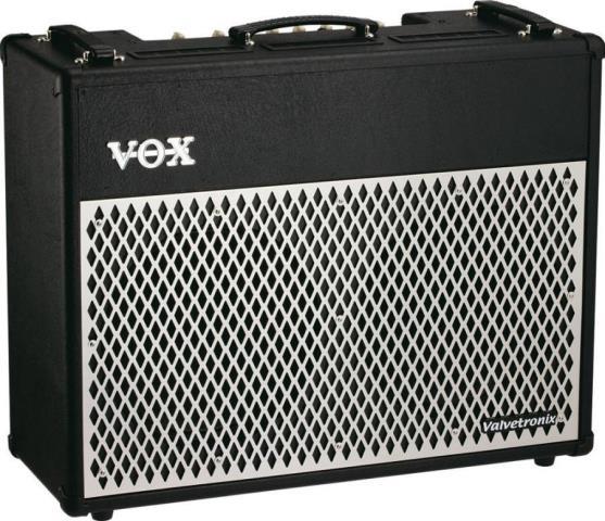 Ampli pour guitare noir avec fils