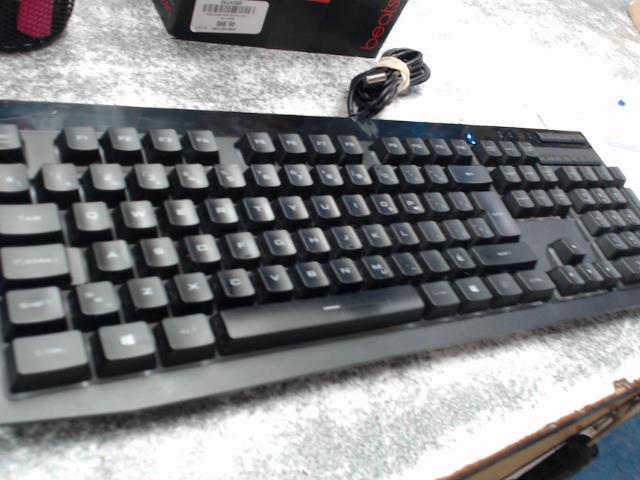 Clavier noire ordi rgb