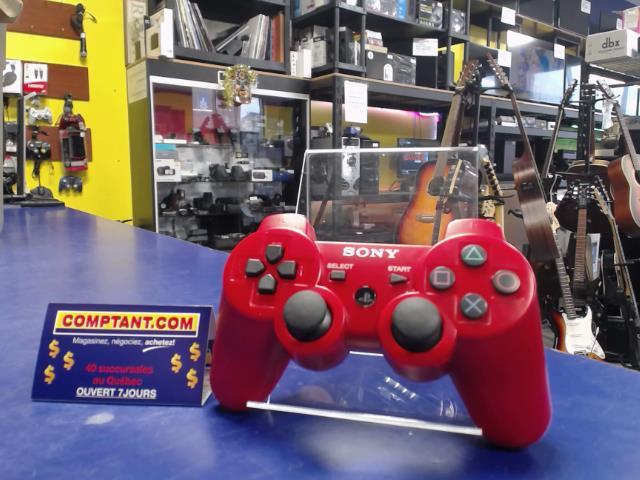 Manette de playstation 3 clone rouge