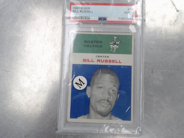 Bill russell boston celtics psa 2