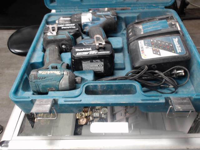 Kit de makita drill avec coffre