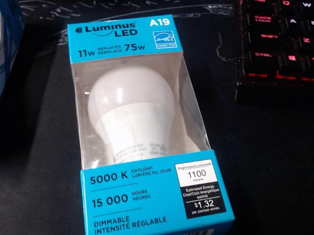 Luminus led a19 75w 1100 lumens