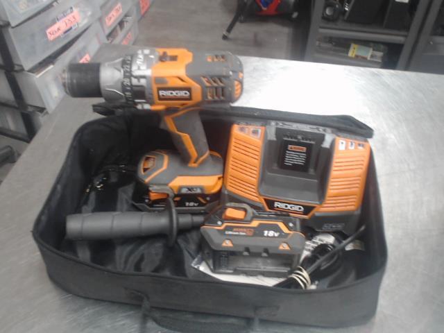 Kit drill+2batt+chrg ds sc ridgid