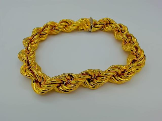 BRACELET TORSADE EN OR 10KT