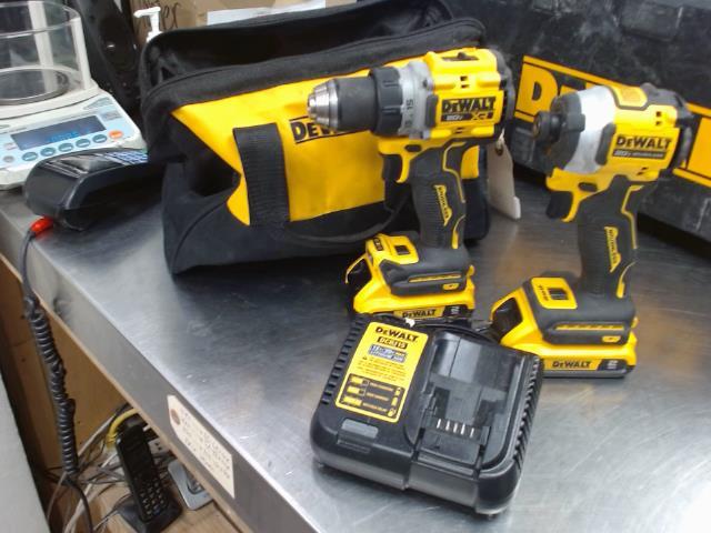 Kit drill+impact driver+batt+charger