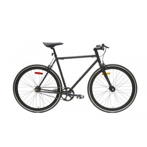 Single gear blk road bike damco