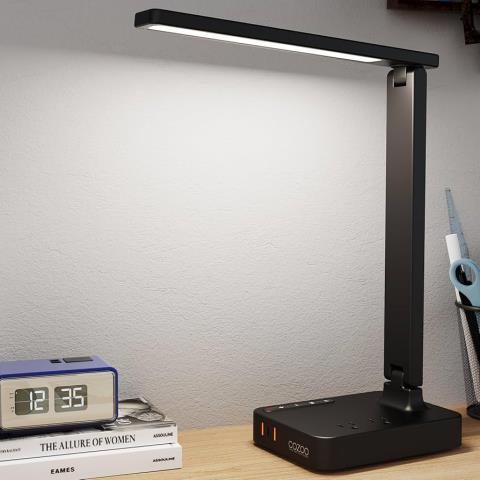 Lampe led avec 3 ports de charge usb