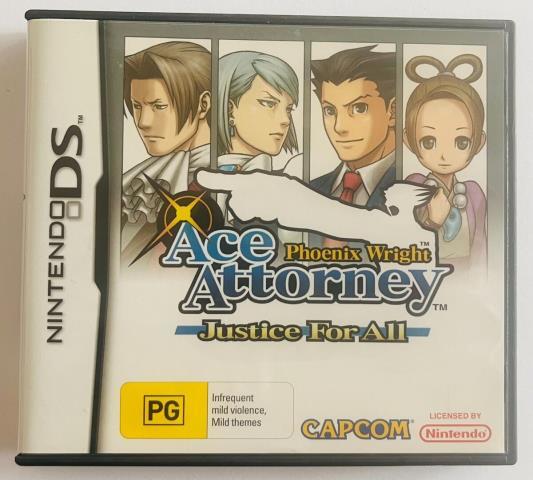 Ace attorney justice for all nintendo ds