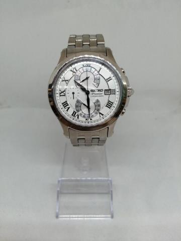 Montre seiko premier chrono stainless