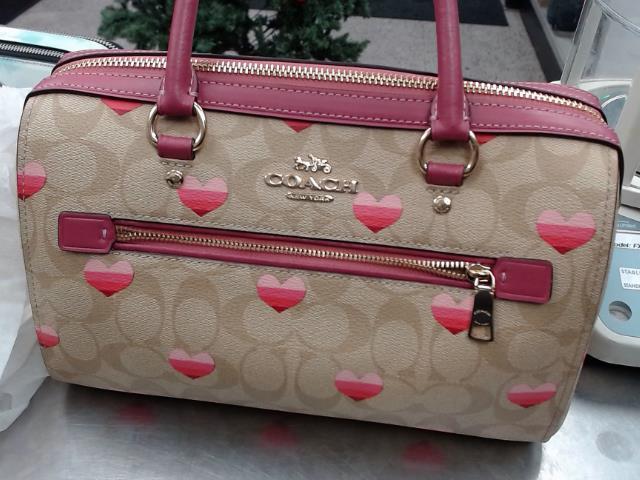 Sac coach neuf beige rose