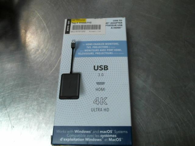 Adapteur usb a hdmi 4k en boite