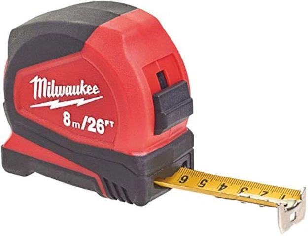 Milwaukee measuring tape 8m/26ft