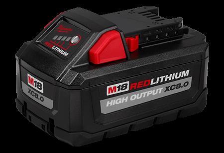 Batterie milwaukee m18 8ah xc8.0 lithium