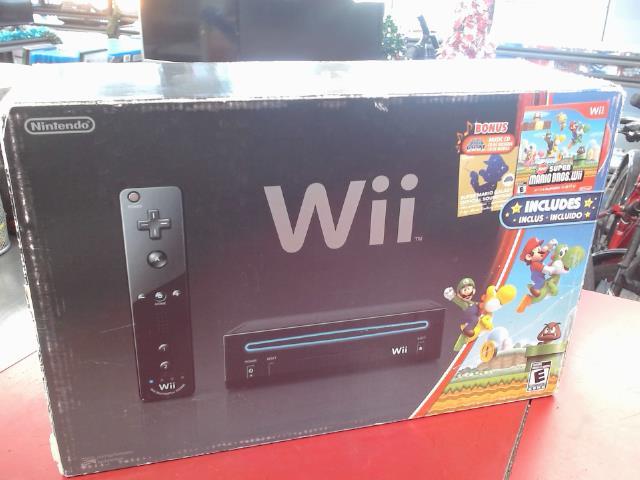 Console wii noire+fils+manette en boite