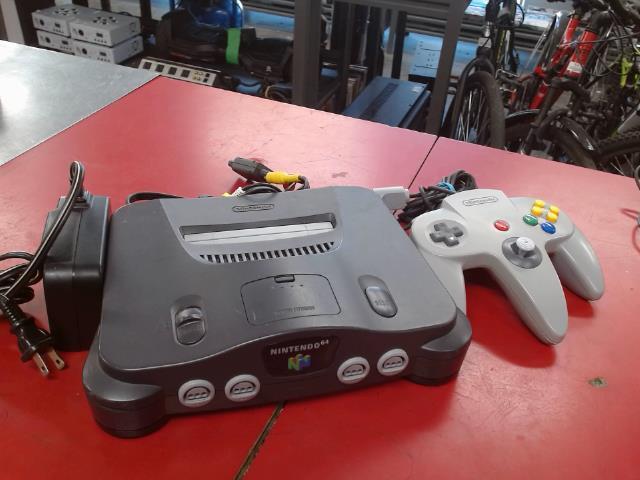 Nintendo 64 exp. pack+fils+manette grise