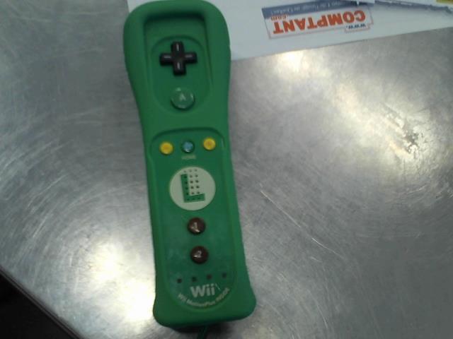 Manette de wii verte de luigi+case