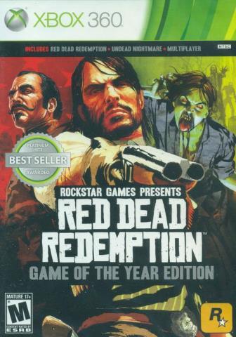 Red dead redemption game of the year ed