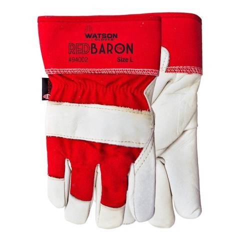 Gants de travail en cuir red baron