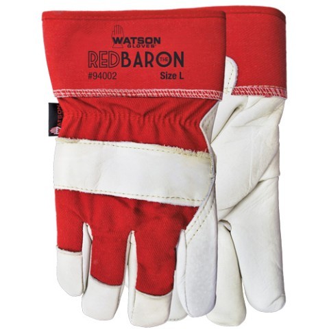 Gants de travail en cuir red baron (l)