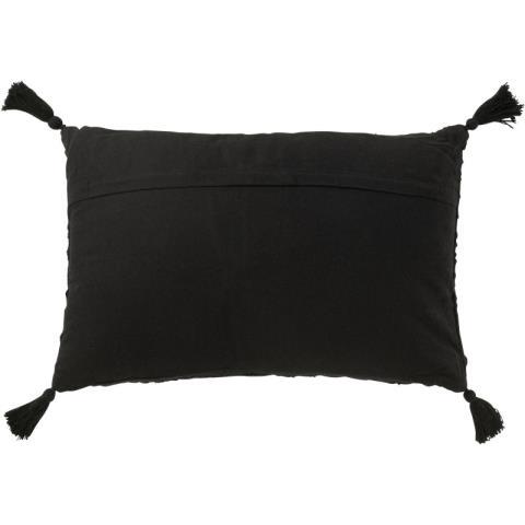 Coussin rectangulaire dans sac noir