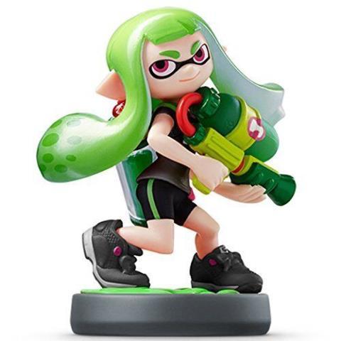 Inkling girl green amiibo