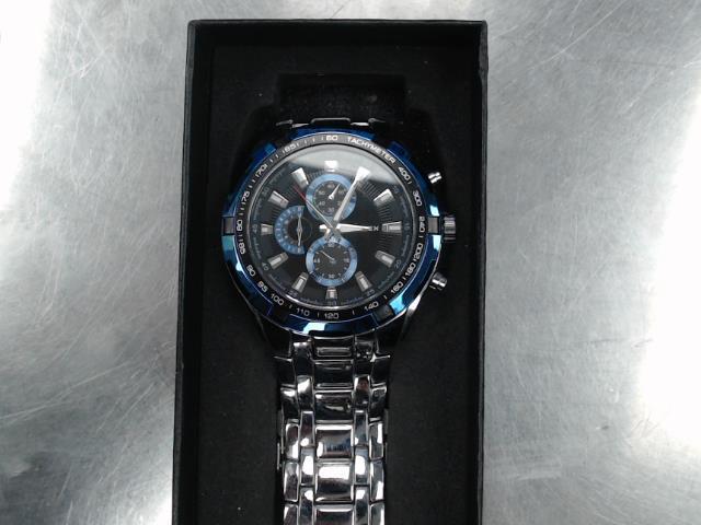 Montre a 3 cadran curren bord bleu