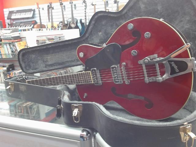 Guitare electrique rouge body hollow