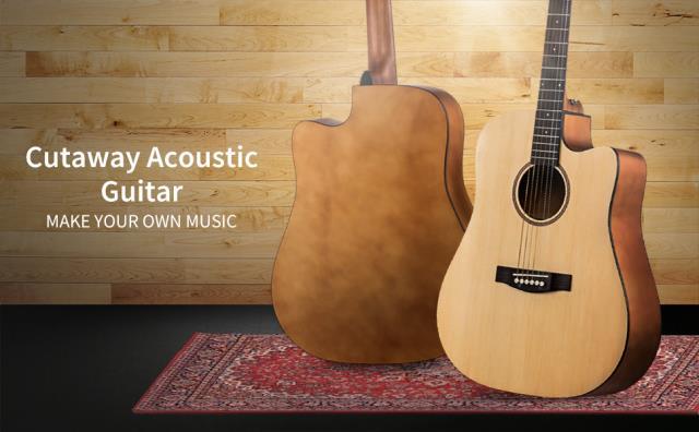 Guitare accoustique avec output electriq