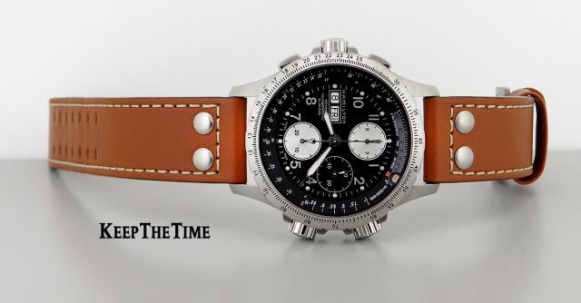 Hamilton khahki x-wind chrono black dial