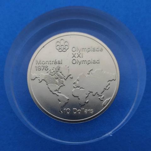 Olympic xxi 10 dollars memorial 1976