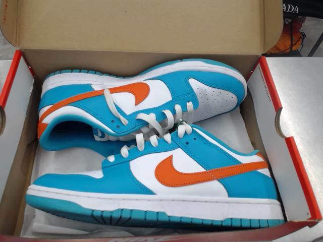 Nike dunk low miami dolphin brand new