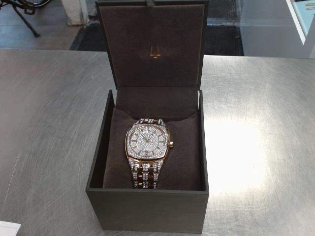 Montre homme bulova crystal en boite