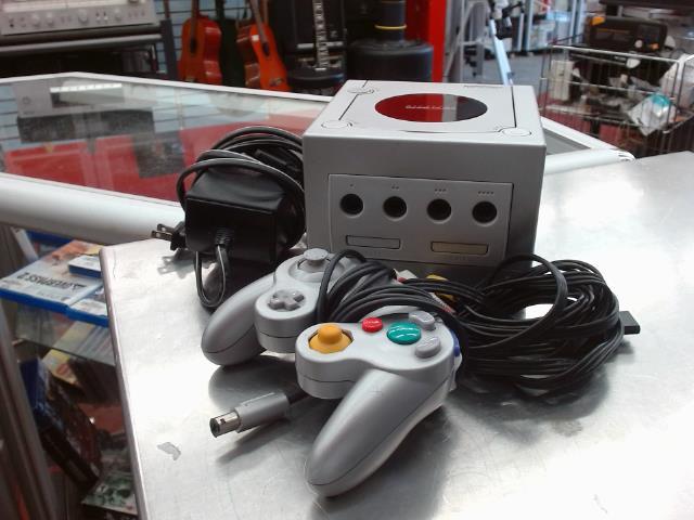 Console nintendo gamecube gris av manett