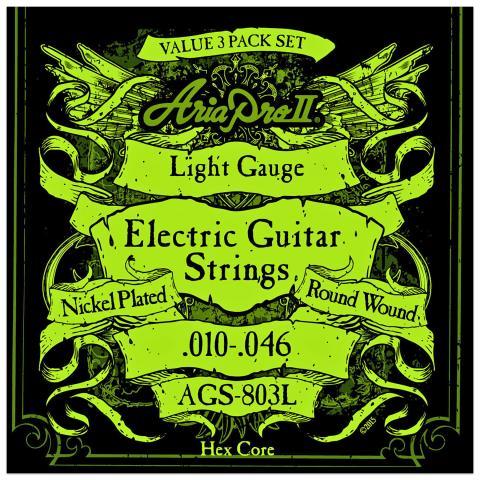 Lightgauge elec guitar strings round