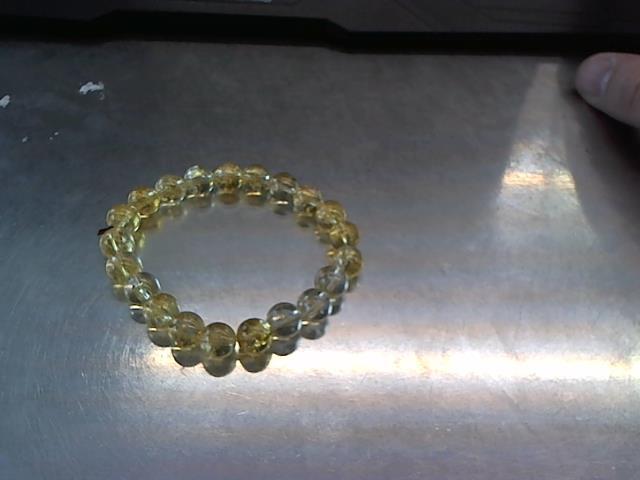 Bracelet  en citrine jaune/transparant