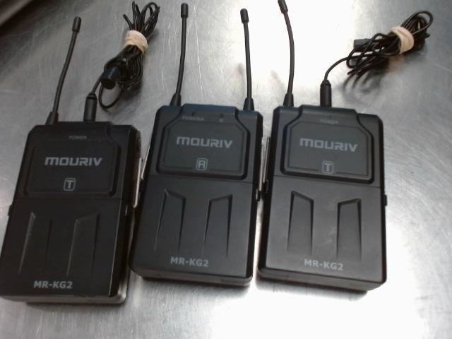 Wireless mic system transmitters+receive