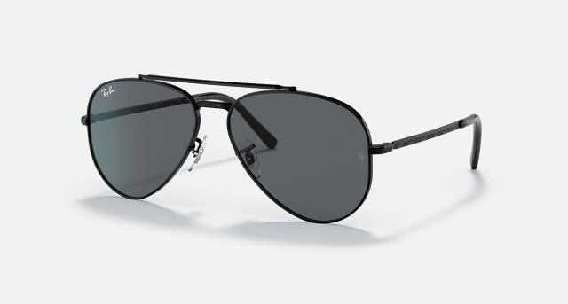 Lunette de solei rayban aviator noir+cas