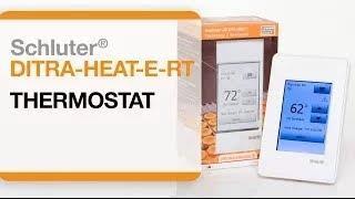 Schluter ditra-heat-e-rt thermostat