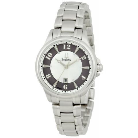 Montre bulova bracelet argent femme