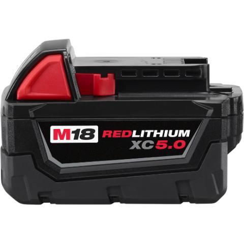 M18 red lithium battery xc5.0