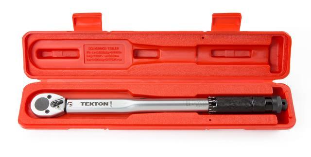 Tekton torque wrench in red case