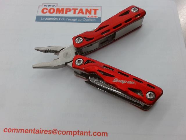 Petit canif multi tools snap on rouge