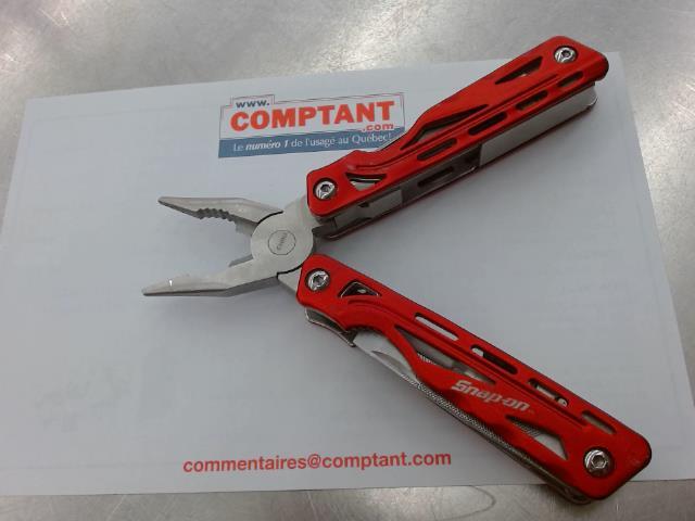 Canif multi tools snap on rouge