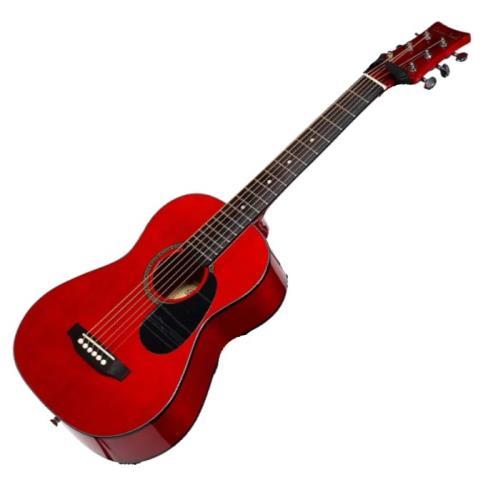 Guitare acoustique rouge bon etat